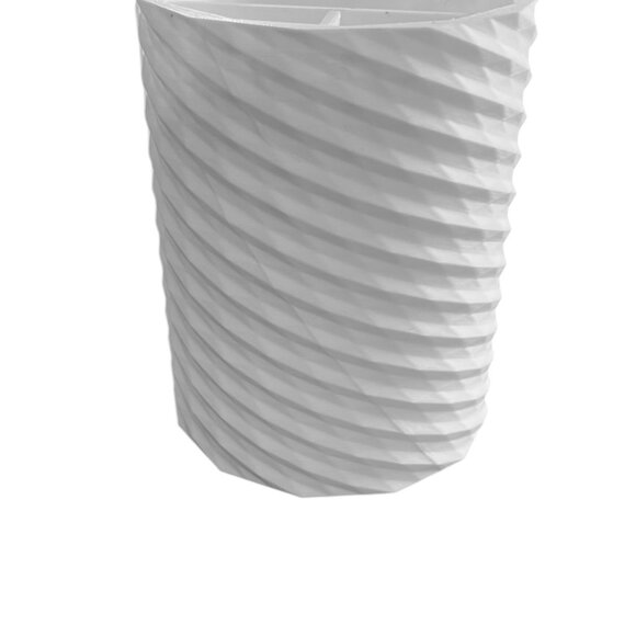 White Spiral Organizer Makeup Brush Holder Pen Cup Desk Vanity‎ Craft Storage - Picture 4 of 5